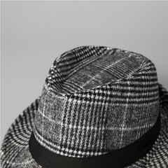 Men's Autumn and Winter Woolen Jazz Hat Gentleman Hat