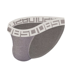 Men's ribbed cotton thin breathable briefs