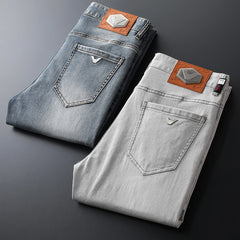 2023 New High-end Men's Straight-leg All-match Jeans