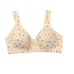 Front clasp no steel ring push up large size bra