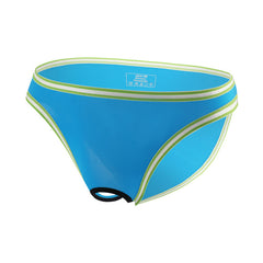 Men's Sexy Transparent Large Size Low Rise Open Crotch Briefs