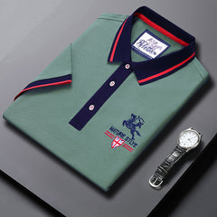 Men's Embroidery Casual Loose All-match POLO Shirt