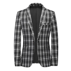 New Fashion Casual Plaid Blazer