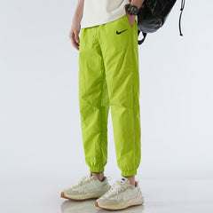 2024 New Men's Casual Ice Silk Loose Ankle-tie Nylon Quick-drying Sweatpants