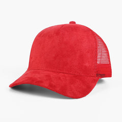 Suede Mesh Sports Embroidered Baseball Cap Solid Color Versatile Peaked Cap