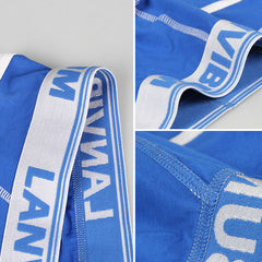 Men's Cotton Contrast Color Comfort Briefs
