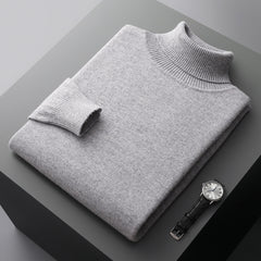 Men's 100% Wool Turtleneck Sweater
