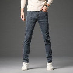 2024 New Men's High Quality Straight Business Casual Jeans