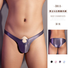 Men's Sexy Satin Ice Silk Skin-friendly Thong