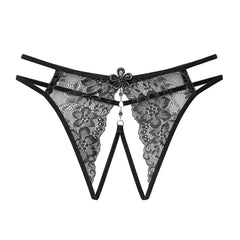 Transparent Sexy Ultra-thin Lace Crotchless Thong