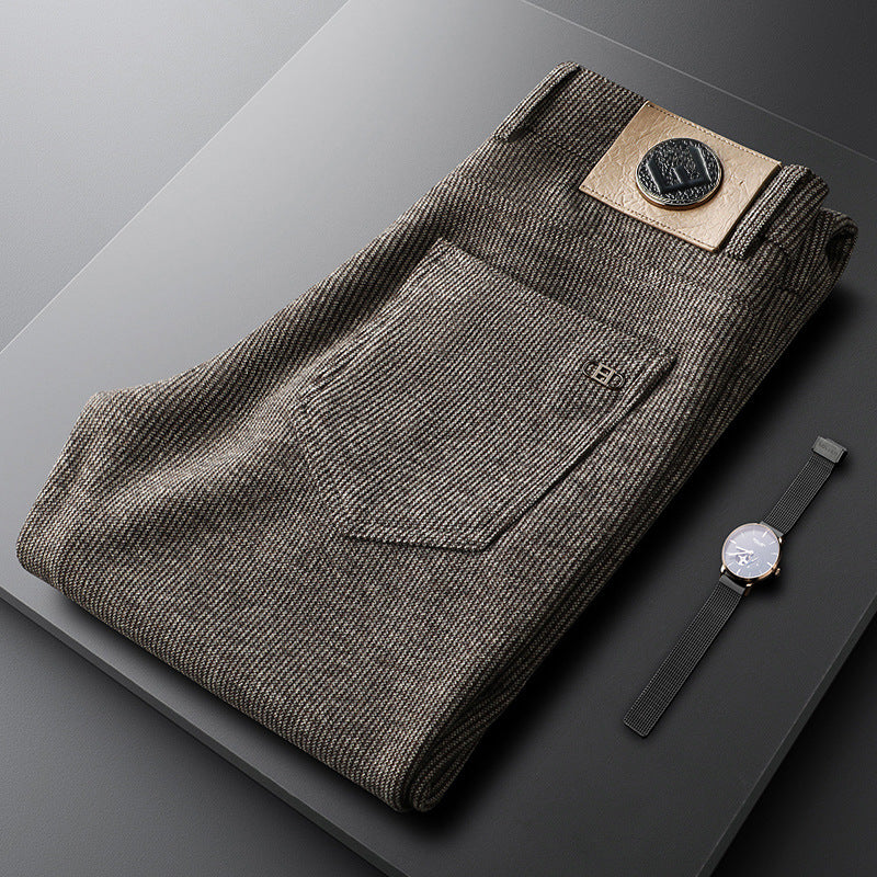 Men's Warm Woolen Casual Pants