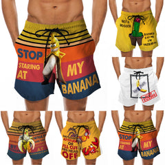 Men's Beach Shorts Fun 3D Printed Swim Trunks