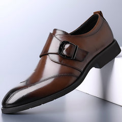 Slip-on casual leather shoes