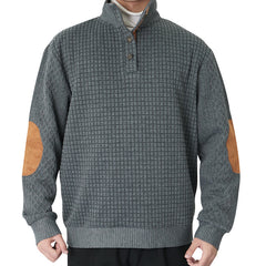 Men's Checkered Casual Pullover Sweatshirt