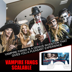 Halloween retractable vampire denture braces