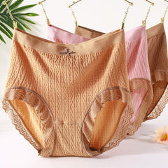 High Waist Stretch Cotton Breathable Briefs