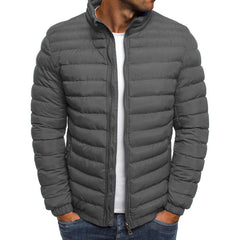 Men's New Solid Color Cotton Coat
