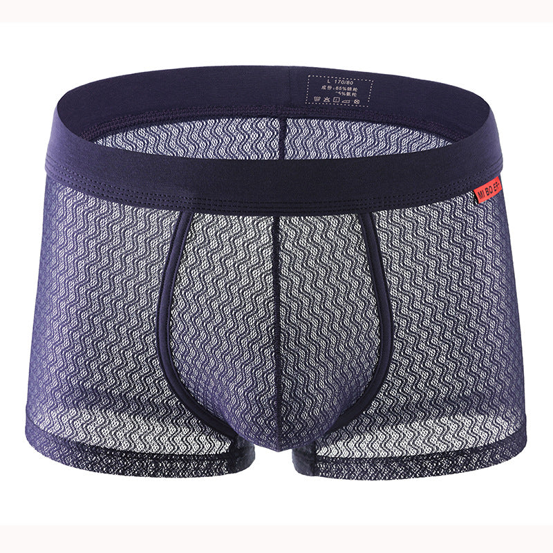 Men's Fashion Mesh Breathable Boxer Briefs