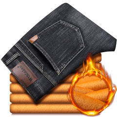 Men's Straight Leg Loose Stretch Business Casual Jeans