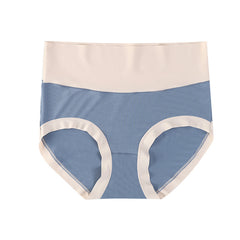 Women's High Waist Tummy Control Plus Size Antibacterial Pure Cotton Crotch Briefs