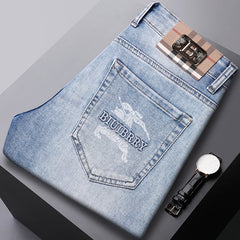 Men's High-end Casual Straight Stretch Cotton Jeans