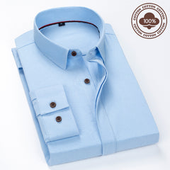 Men's 100% Cotton Business Casual Shirt
