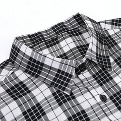 Men's 100% Cotton High Quality Casual Plaid Shirt
