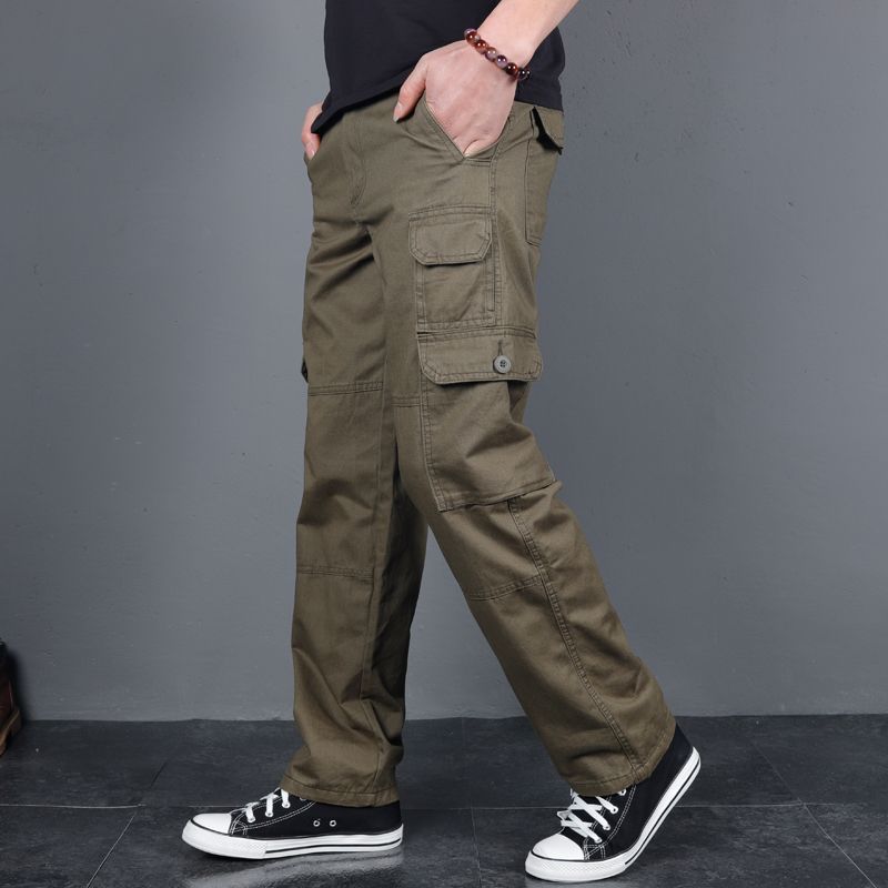 Men's Straight Loose Outdoor Casual Wear-resistant Work Pants
