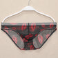 Men's New Comfortable Mesh Transparent Printing Panties