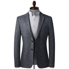 Knitted Jacquard Casual Blazer