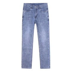 2024 New High-end Men's Casual Business Trend Loose Straight Jeans
