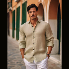 Men's Vintage Cotton and Linen Shirts