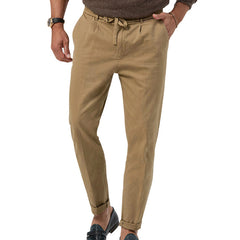 Men's Trendy Business Casual Large Size Straight Solid Color Trousers