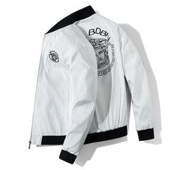 Embroidered trendy casual jacket