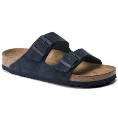 Double-breasted Leather and Cork Sandals
