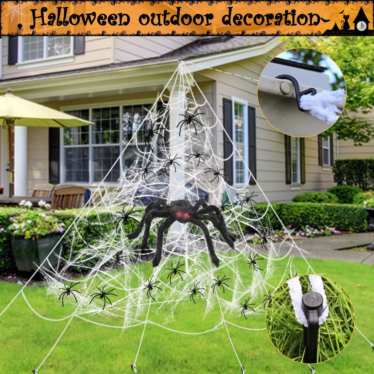 halloween decorations spider web spider silk