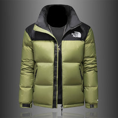 Men's Fashionable Warm White Duck Down Thickened Down Jacket