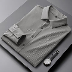 Men's Non-iron Anti-wrinkle Business Casual Striped Shirt