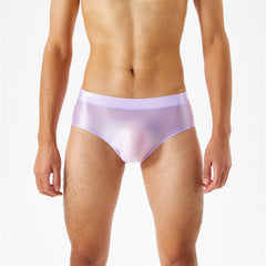Men's Glossy Silky Transparent High Elastic Briefs