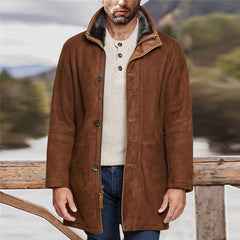 2023 Men's Leather Wool Jacket