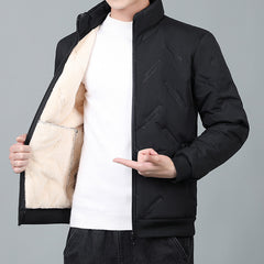 Thick warm lambskin cotton coat