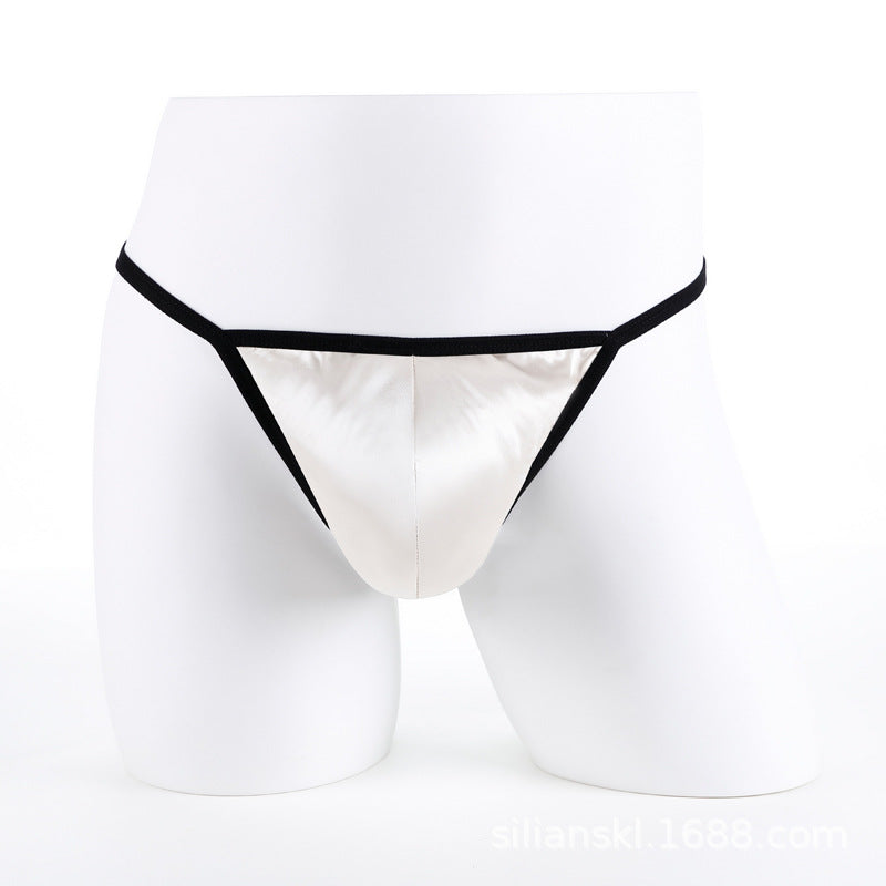 100% Mulberry Silk Sexy Low Rise Thong