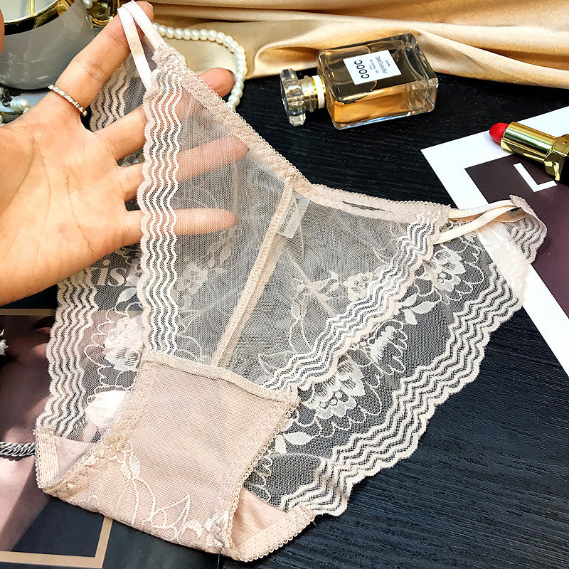 Sexy low waist transparent temptation panties