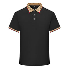 Men's 2024 New Loose Breathable Ice Silk Casual Fashion Lapel POLO Shirt