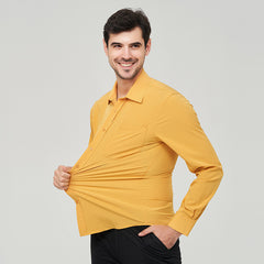 Men's Large Size Stretch Business Casual Shirt