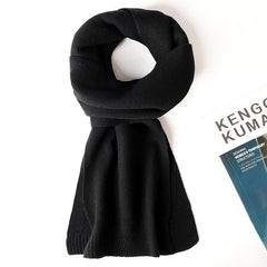 Men's 100% Wool Solid Color Fashion Scarf