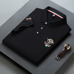 Men's Embroidered Business Polo Shirt