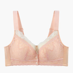 New Exquisite Lace Front Button Adjustable Strap Bra