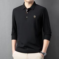 Men's Business Casual Brushed POLO Shirt