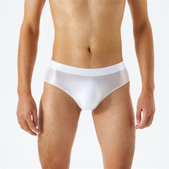 Men's Glossy Silky Transparent High Elastic Briefs